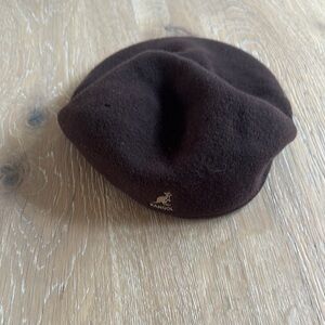 Kangol Brown Wool Beret Classic Style Hat